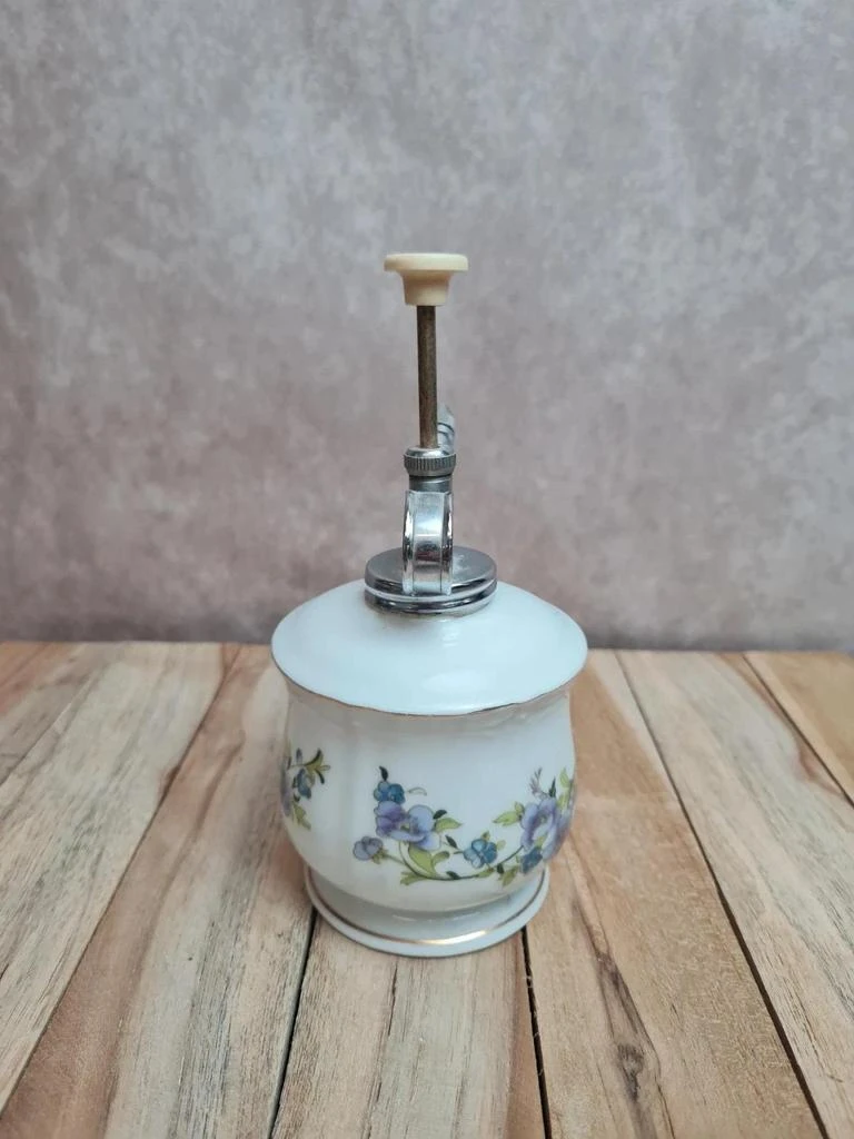 Oude porseleinen verstuiver met bloemendecor - vintage toiletartikel ♥️‍♥️ – photo 5